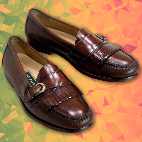 Cole Haan Kiltie Side Buckle Loafers 